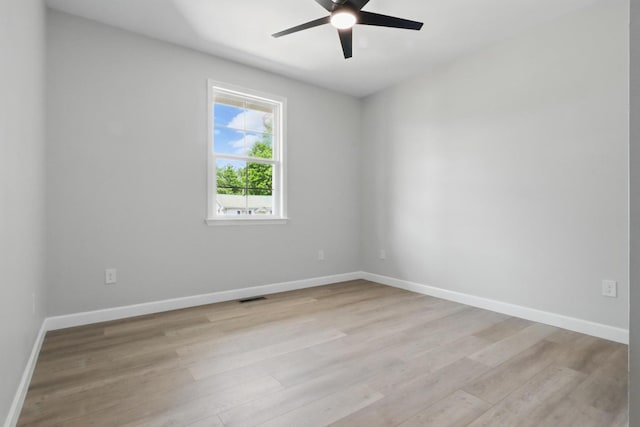 217 Dunnaway St, Shelbyville, TN 37160 - spare room with ceiling fan and light wood finished floors