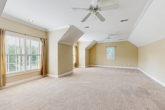 915 Joel Cheek Blvd, Franklin, TN 37064 - bonus room with a ceiling fan, light carpet, and vaulted ceiling