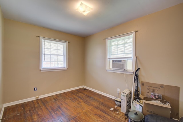 1609 E 26th St, Chattanooga, TN 37407 - empty room with cooling unit and hardwood / wood-style floors