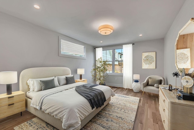 300 Natchez St, Franklin, TN 37064 - bedroom with light wood-type flooring and recessed lighting