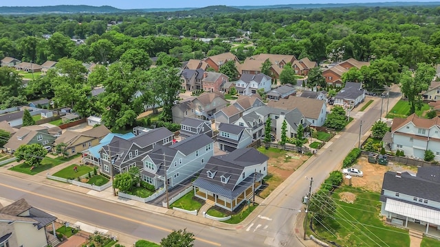 300 Natchez St, Franklin, TN 37064 - aerial perspective of suburban area featuring a heavily wooded area