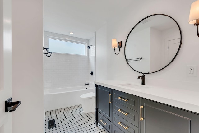 300 Natchez St, Franklin, TN 37064 - full bath with vanity, shower / bathtub combination, and tile patterned floors