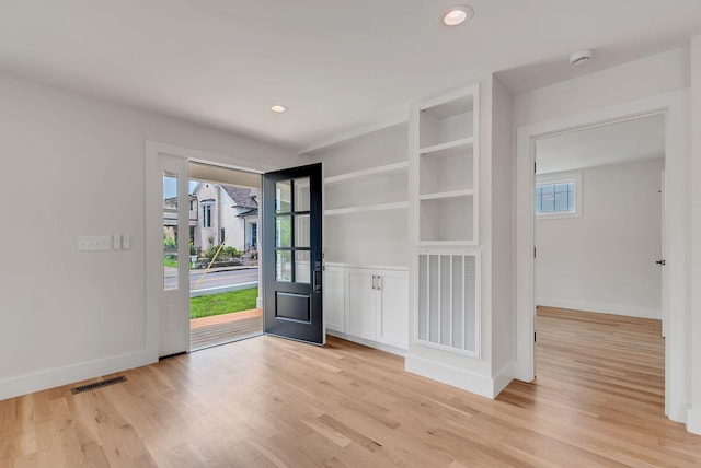 300 Natchez St, Franklin, TN 37064 - foyer with light wood-style flooring and recessed lighting