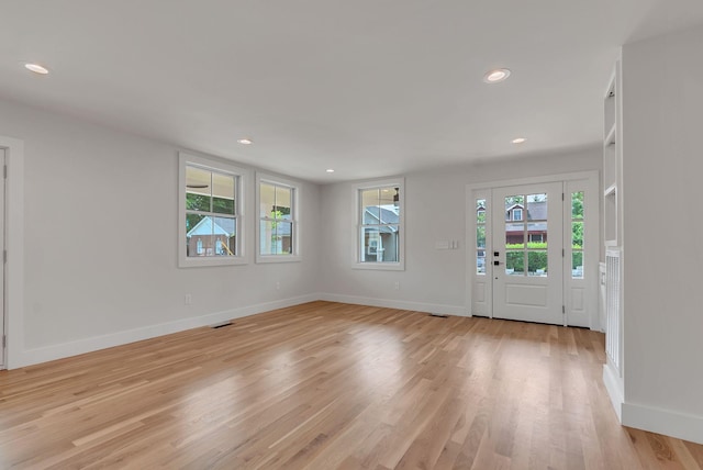 300 Natchez St, Franklin, TN 37064 - entryway with light wood-style floors and recessed lighting