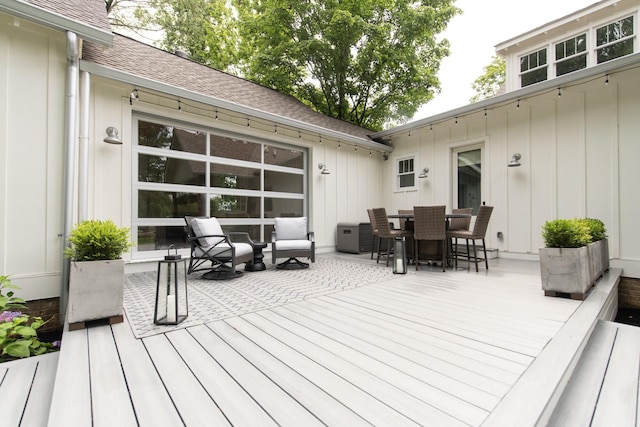 4150 Knipfer Rd, Joelton, TN 37080 - wooden deck with outdoor dining area