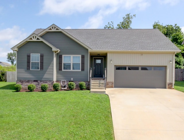 1029 Charles Thomas Dr, Clarksville, TN 37042 - view of front of home featuring a garage, driveway, and a shingled roof