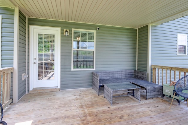 1029 Charles Thomas Dr, Clarksville, TN 37042 - wooden terrace featuring outdoor lounge area