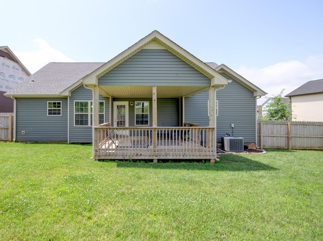 1029 Charles Thomas Dr, Clarksville, TN 37042 - back of house with a wooden deck
