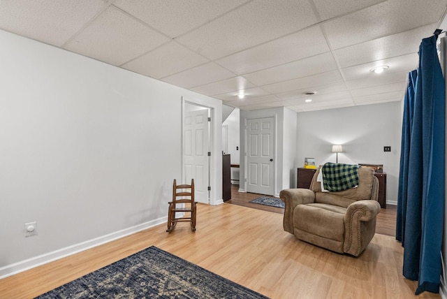 1805 Needmore Rd, Clarksville, TN 37042 - living area featuring a paneled ceiling and light wood-style floors