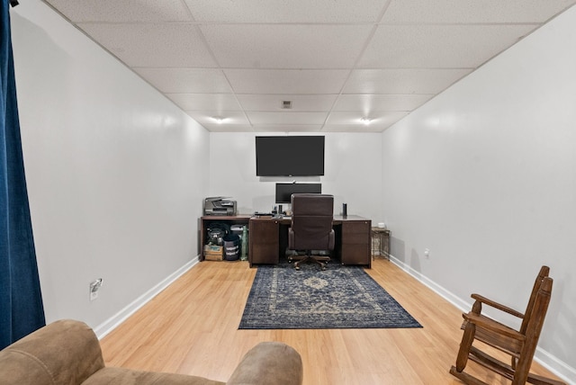 1805 Needmore Rd, Clarksville, TN 37042 - office space featuring a paneled ceiling and light wood-style flooring