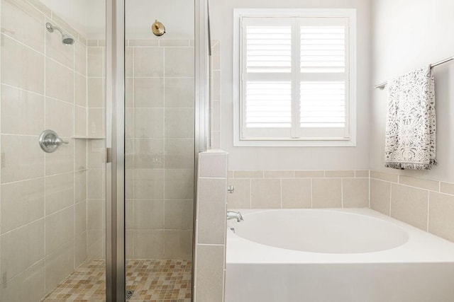 6067 Keats St, Franklin, TN 37064 - bathroom featuring a garden tub and a stall shower