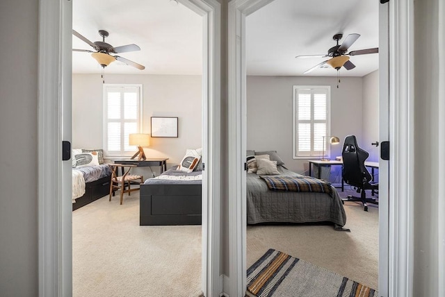 6067 Keats St, Franklin, TN 37064 - carpeted bedroom with a desk and ceiling fan