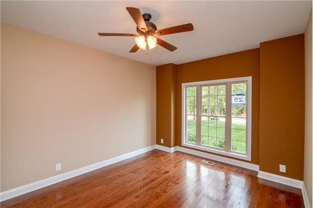 1789 Double R Blvd, Clarksville, TN 37042 - spare room with wood finished floors and ceiling fan