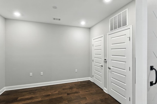 1000 Vintage Green Ln Unit 1201, Franklin, TN 37064 - spare room with dark wood-style flooring and recessed lighting