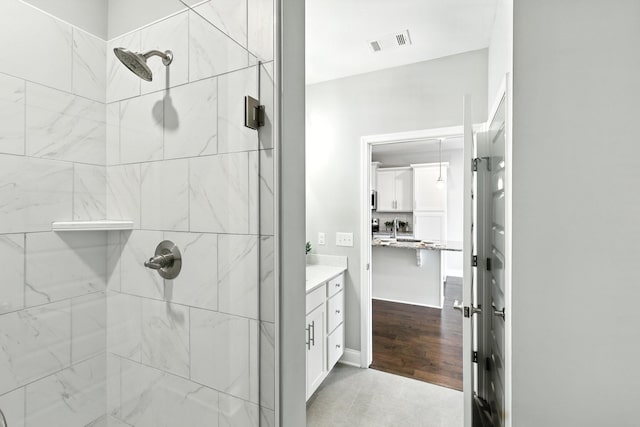 1000 Vintage Green Ln Unit 1201, Franklin, TN 37064 - bathroom featuring a stall shower and vanity