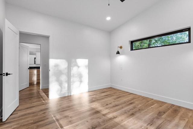 263 Eleanor Dr SW, Cleveland, TN 37311 - spare room with a ceiling fan, wood finished floors, and recessed lighting