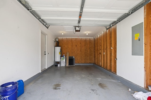 1033 Tom Hailey Blvd, La Vergne, TN 37086 - garage with electric panel, water heater, and a garage door opener
