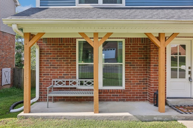 121 La View Rd, Hendersonville, TN 37075 - view of exterior entry with brick siding and a shingled roof