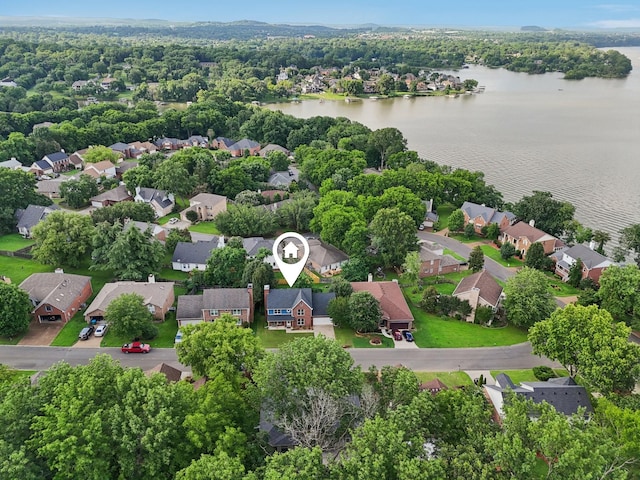 121 La View Rd, Hendersonville, TN 37075 - aerial view of residential area with a large body of water