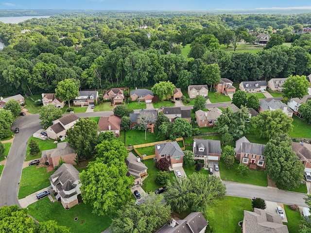 121 La View Rd, Hendersonville, TN 37075 - aerial view of residential area with a heavily wooded area
