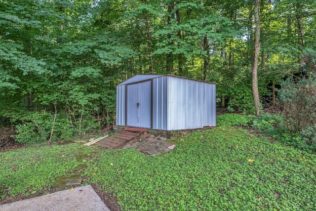 237 Woodmaker Ct, Nashville, TN 37214 - view of shed with a view of trees