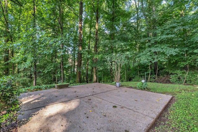 237 Woodmaker Ct, Nashville, TN 37214 - view of patio with a forest view