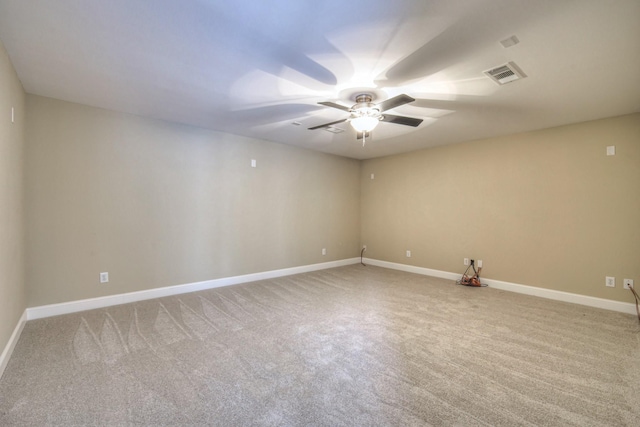 1222 Broadmoor Cir, Franklin, TN 37067 - empty room featuring a ceiling fan and light colored carpet