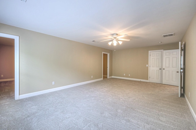 1222 Broadmoor Cir, Franklin, TN 37067 - empty room with ceiling fan and light colored carpet