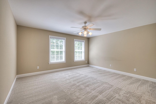 1222 Broadmoor Cir, Franklin, TN 37067 - spare room with ceiling fan and light carpet