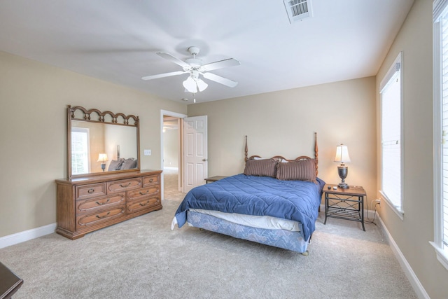 1222 Broadmoor Cir, Franklin, TN 37067 - carpeted bedroom with a ceiling fan and baseboards