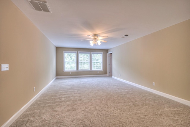 1222 Broadmoor Cir, Franklin, TN 37067 - spare room with ceiling fan and light carpet