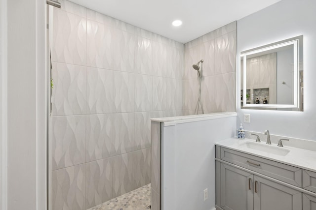 1237 Abiff Rd, Bon Aqua, TN 37025 - bathroom featuring walk in shower and vanity