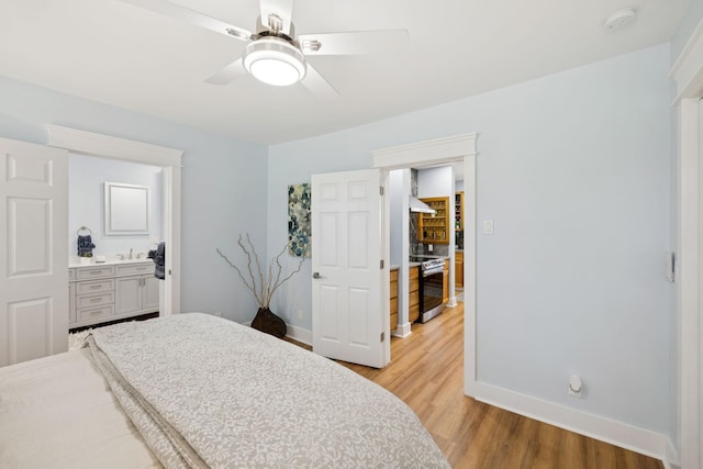 1237 Abiff Rd, Bon Aqua, TN 37025 - bedroom featuring light wood finished floors and a ceiling fan