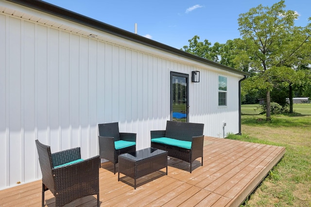 1237 Abiff Rd, Bon Aqua, TN 37025 - wooden deck featuring a yard