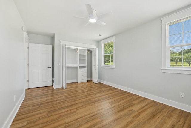 1237 Abiff Rd, Bon Aqua, TN 37025 - unfurnished bedroom featuring light wood finished floors and ceiling fan