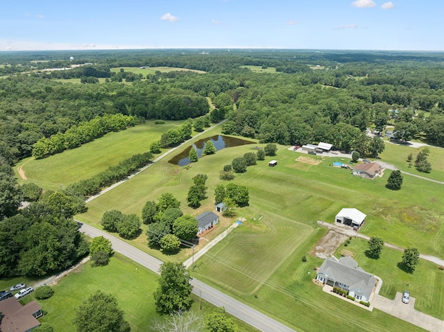 1237 Abiff Rd, Bon Aqua, TN 37025 - drone / aerial view of a large body of water and a forest
