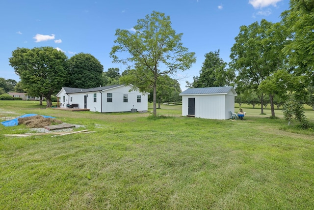 1237 Abiff Rd, Bon Aqua, TN 37025 - view of green lawn with an outdoor structure