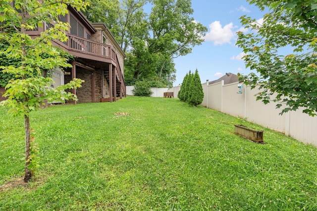 2957 Stewart Campbell Pt, Spring Hill, TN 37174 - fenced backyard featuring a deck and stairway