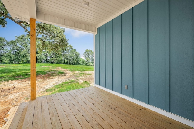 1554 Duncans Chapel Rd, Cookeville, TN 38506 - deck featuring a lawn and view of scattered trees