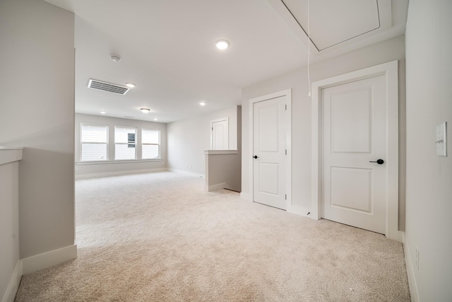 7274 Fairlawn Dr, Fairview, TN 37062 - carpeted spare room with attic access, a smoke detector, and recessed lighting