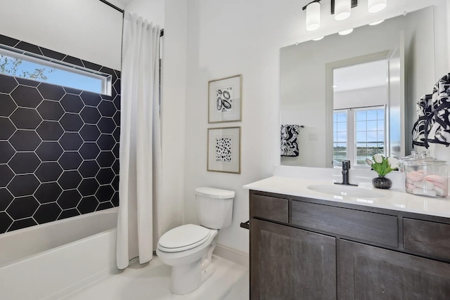 7235 Fairlawn Dr, Fairview, TN 37062 - bathroom with vanity and shower / bathtub combination with curtain