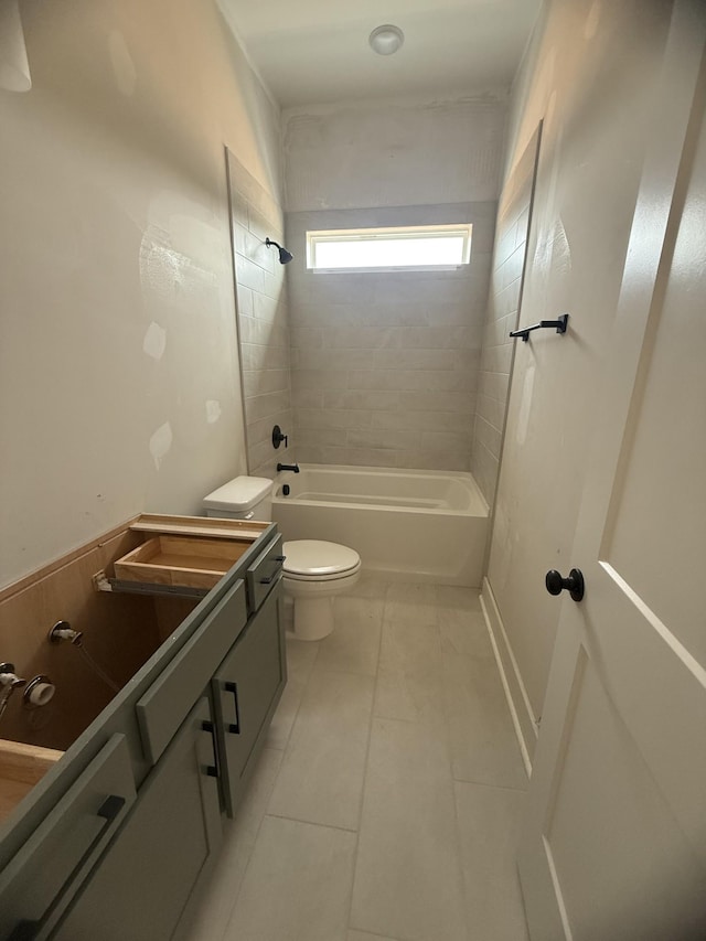 7253 Fairlawn Dr, Fairview, TN 37062 - full bath featuring vanity, tub / shower combination, and tile patterned flooring