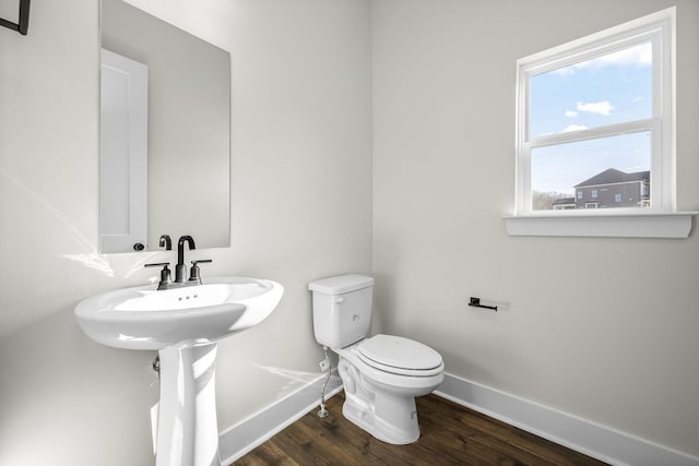 7253 Fairlawn Dr, Fairview, TN 37062 - half bathroom with baseboards and wood finished floors