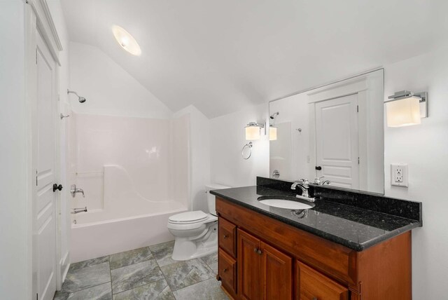 162 Woodmont Blvd, Nashville, TN 37205 - full bathroom featuring lofted ceiling, vanity, and shower / tub combination