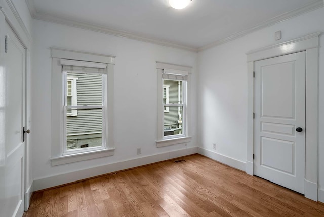 162 Woodmont Blvd, Nashville, TN 37205 - spare room with light wood finished floors and crown molding
