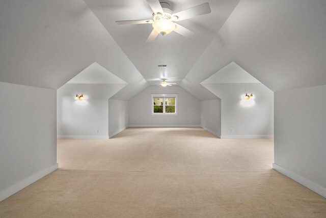 162 Woodmont Blvd, Nashville, TN 37205 - bonus room with light colored carpet, a ceiling fan, and vaulted ceiling
