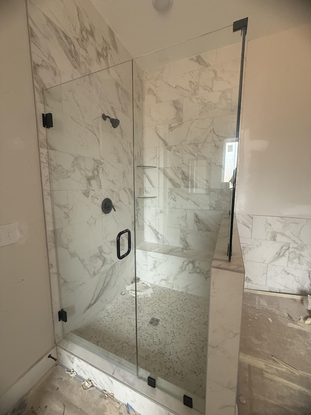 7263 Fairlawn Dr, Fairview, TN 37062 - bathroom featuring a marble finish shower