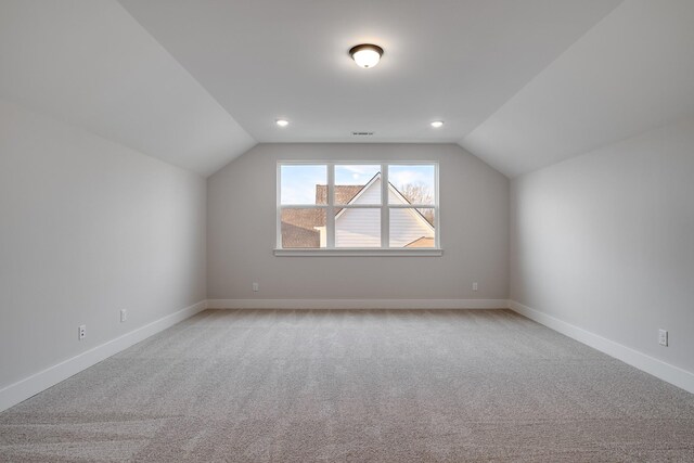 7233 Richvale Dr W, Fairview, TN 37062 - additional living space featuring vaulted ceiling, light carpet, and recessed lighting