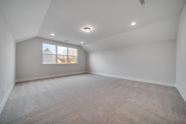 7233 Richvale Dr W, Fairview, TN 37062 - bonus room with light carpet, lofted ceiling, and recessed lighting