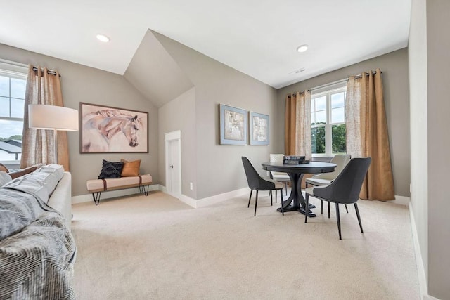 7428 Twill Heights Loop W, Fairview, TN 37062 - dining room with light carpet and recessed lighting